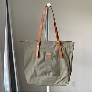 Two-in-one tote and crossbody satchel